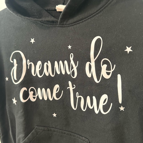Dreams do come True black hoodie | kids sweatshirt | Size: 6 | sweater - Picture 5 of 7